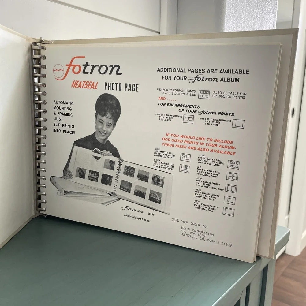 Brand New FOTRON PICTORIAL RECORD Album with 20 Fotron HEATSEAL ALBUM PAGES